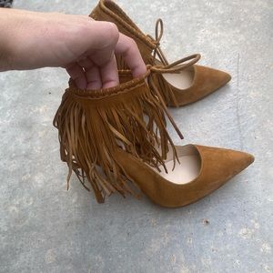 Fringed stilettos